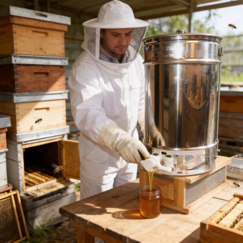Honey Extractor Plastic Flow Mouth Bee Hive Separator Dispenser For Beekeepers
