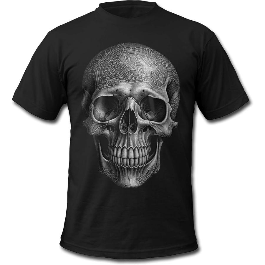 

Engraved Skull Gothic Men s T-Shirt XXXXXL різнокольоровий
