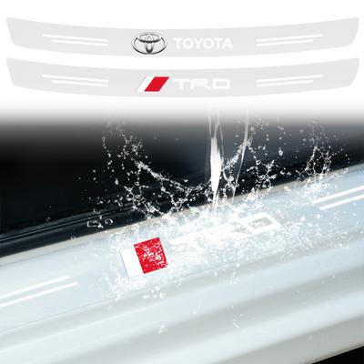 1 adet Şeffaf Araba Bagaj Rozeti Koruyucu Etiket Trd Chr Corolla Camry Rav4 Yaris Hilux Prius Avensis Auris Prado Verso için