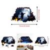 Horror 3d Wall Art Sticker For Halloween Haunted House Decor Waterproof Pvc For Kitchen