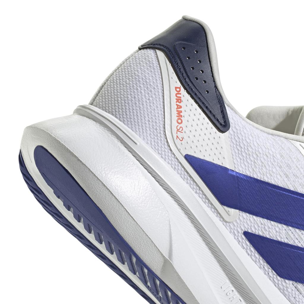 Chaussures de course Adidas Duramo SL2 Unisexe Bleues Taille Chaussures, Adulte, NKL69, Blanc/Bleu Lucid/Foncé (JS4395), 27.5cm