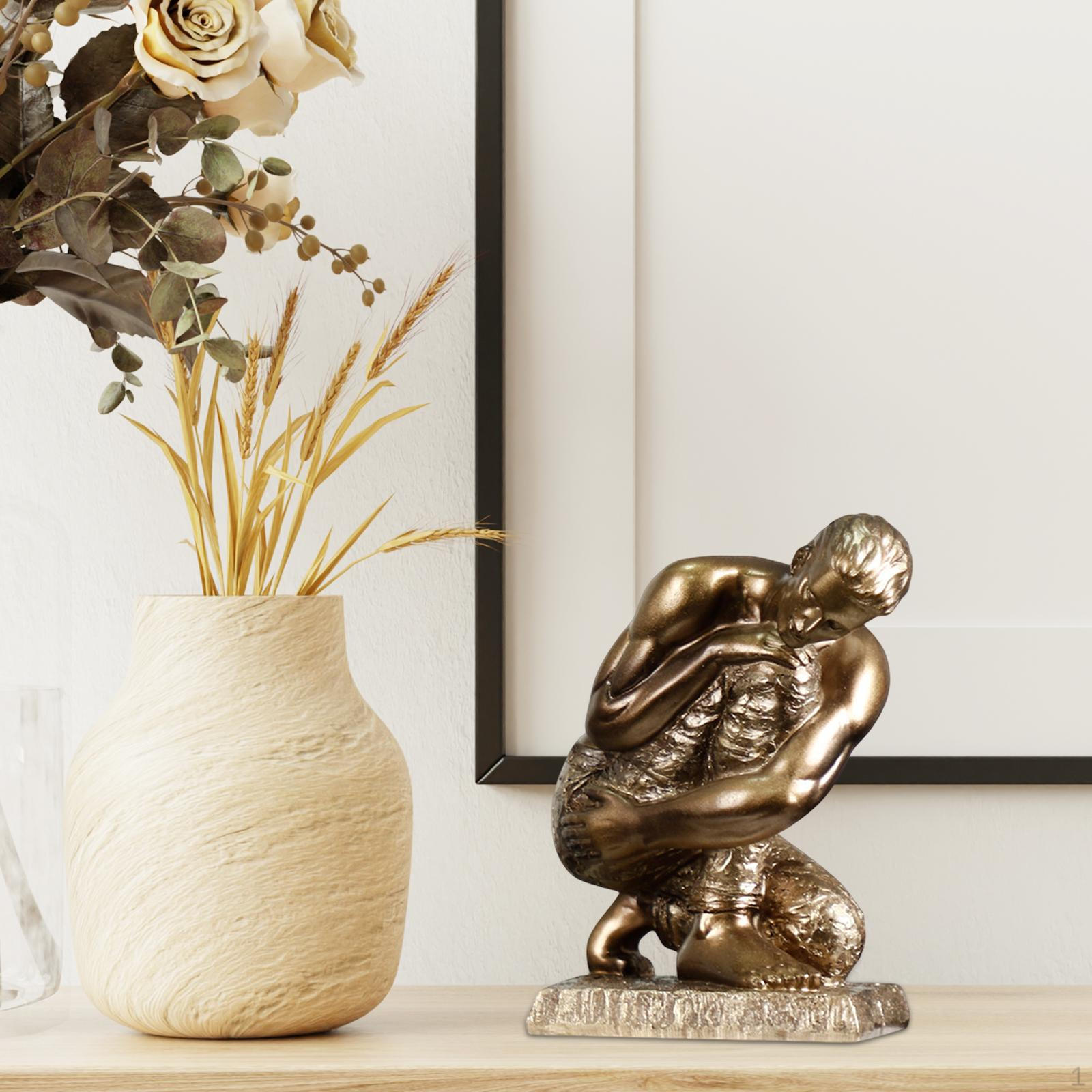 Abstract Sculpture Sports Figure Figurine Man Human Body Statue Artwork Creative Home Decor for Style C