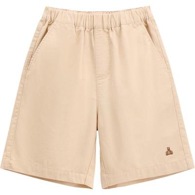 Boys' Embroidered Bear Fine Twill Shorts