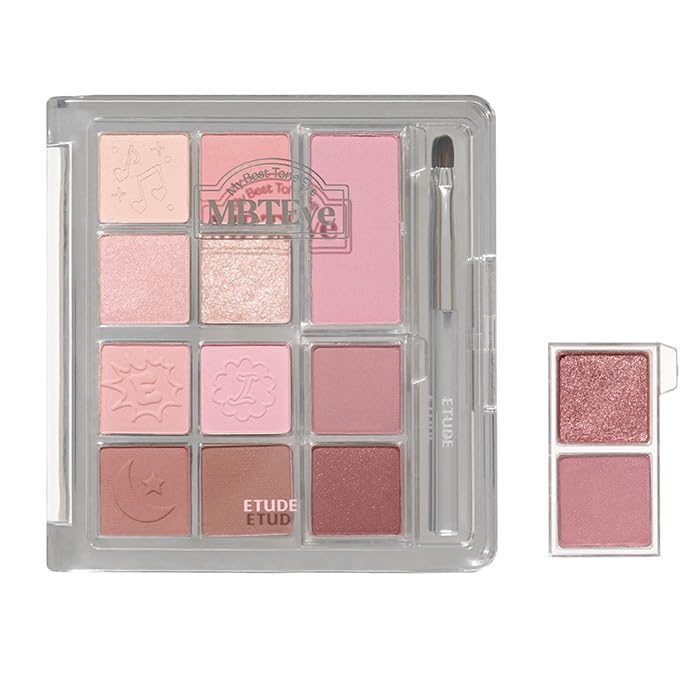 

ETUDE My Best Tone Eye Palette IE Palette Eye Shadow Glitter Shimmer Matte Replacement Portable Custom [Etude Official] Angel/Multicolor