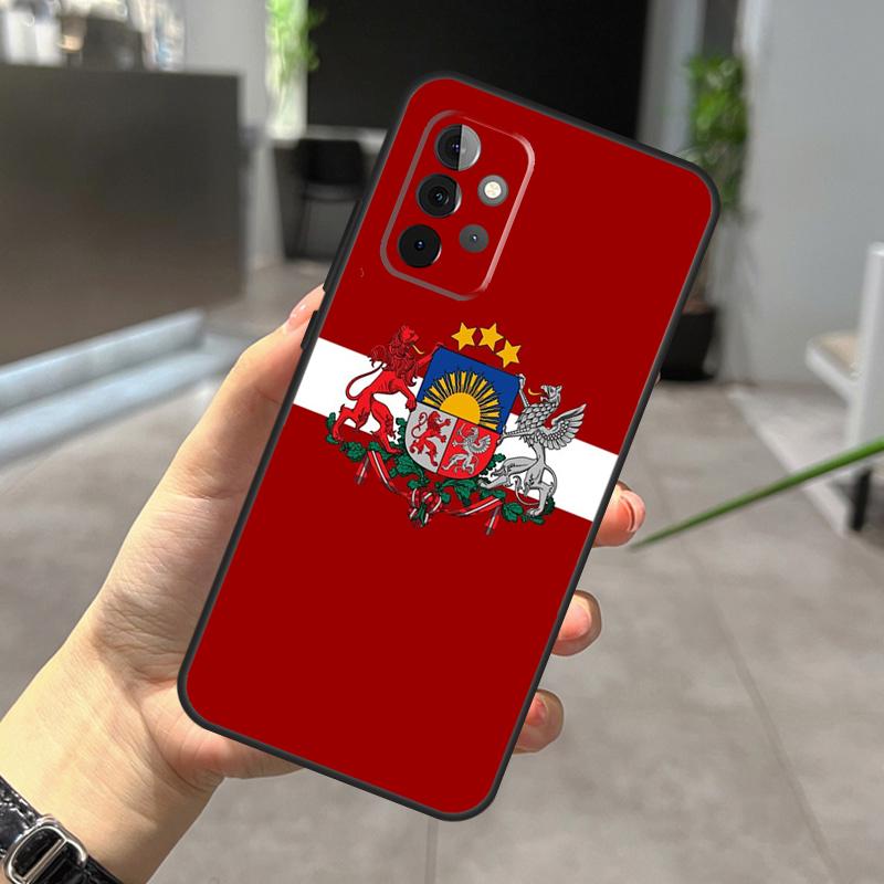 Lettland Flagge Hülle Für Samsung Galaxy A52 A32 A12 A56 A36 A54 A34 A14 A05 A16 A26 A13 A33 A53 A15 A35 A55