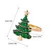 1/3/6Pcs Christmas Napkin Rings Xmas Tree Ornaments 2025 Christmas Home Kitchen Dinner Table Decoration New Year Party Supplies
