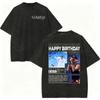 Vintage Washed Rapper Rels B Album Merch Tshirts Men Women Hip Hop Fashion Short Sleeve T Shirt Summer Casual Cotton Tshirts