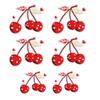 10pcs /Set Fruit Cherry Embroidered Patches Diy Hats Jackets Sew Patch Badges Iron On Patches For Clothing Accessories Applique 