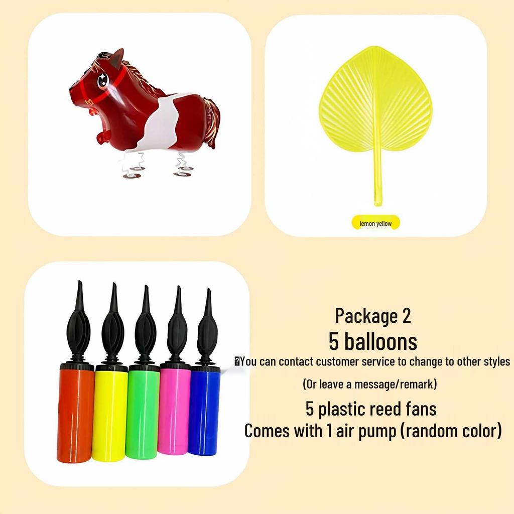 Horse Herding Game Props: Year of the Horse 2026 Annual Meeting Decor Balloons
