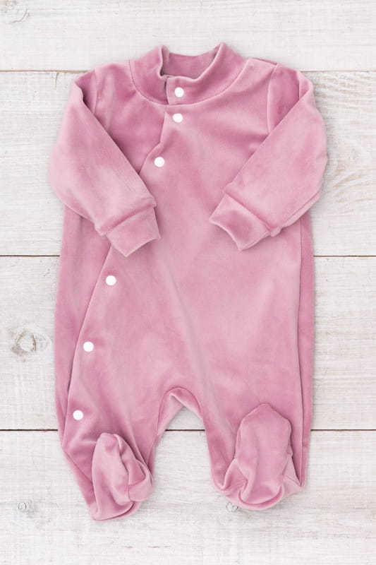Overall – Warmer Velours-Einteiler für Baby-Mädchen für den täglichen Gebrauch, Übergangszeit 5032-030-5 HC