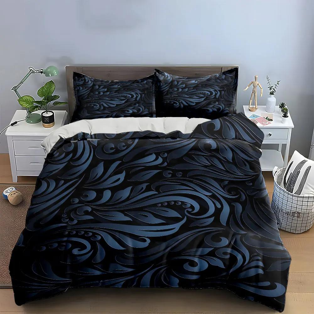 "Elegant Floral Pattern Decor Set" Soft Comfortable Duvet Cover Bedding Set Included 1*Duvet Cover & 2*Pillowcases gift