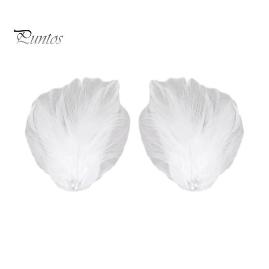 

1 пара заколок для волос в виде перьев, белая, черная, для балетной юбки, повседневная заколка для волос, аксессуар для дня рождения, танцев, ролевых игр