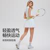Womens Sporty Tennis Set With Sleeveless Top Pleated Skirt - Quick Dry Anti-See-Through Stretch Fit Golf Running