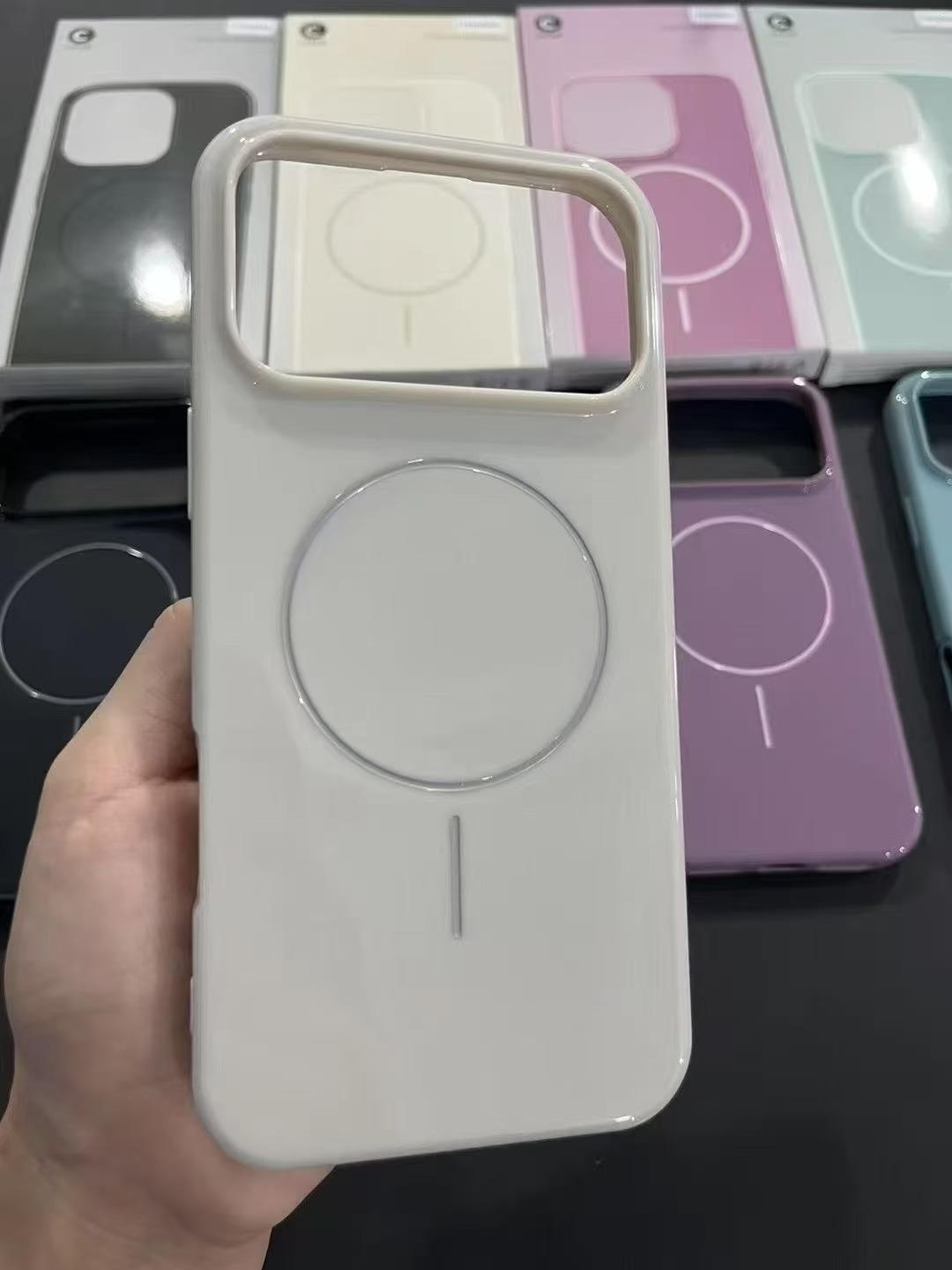 

С Packet Box Прочный Жесткий Чехол Beats для IPhone 17 Pro Max Air Специальный Чехол для Телефона 16 Pro Магнитный MagSafe Защита от Падений 16 17 Plus Защитный Чехол iPhone17 Pro Max бежевый