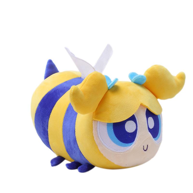 Bee Body Series Powerpuff Girls Plush 8cm Keychain and 20cm Powerpuff Girls Stuffed Toy Decoration Kids Birthday Gift