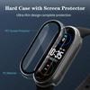 2in1 Case Screen Protector For Xiaomi Mi Band 7 6 5 4 3 Case+Film Full Coverage Protective Cover For Miband 6 7 Band 5 4 3 NFC