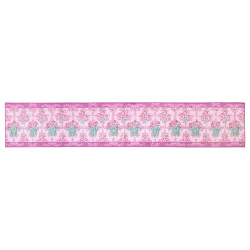 Oka Royal Collection Arts Kitchen Mat, Approx. 45cm X 240cm, Pink (Non-Slip, Washable, Nordic Style)