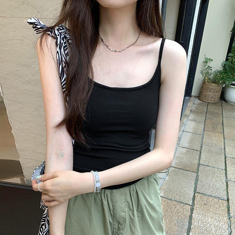 

BM Fancy Big Neckline Clavicle Summer Bra Top Black S(35.00 kg-46.00 kg)