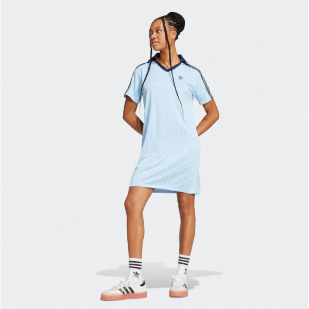 

Платье Adidas с V-образным вырезом, с коротким рукавом Jd5879 sky blue/L