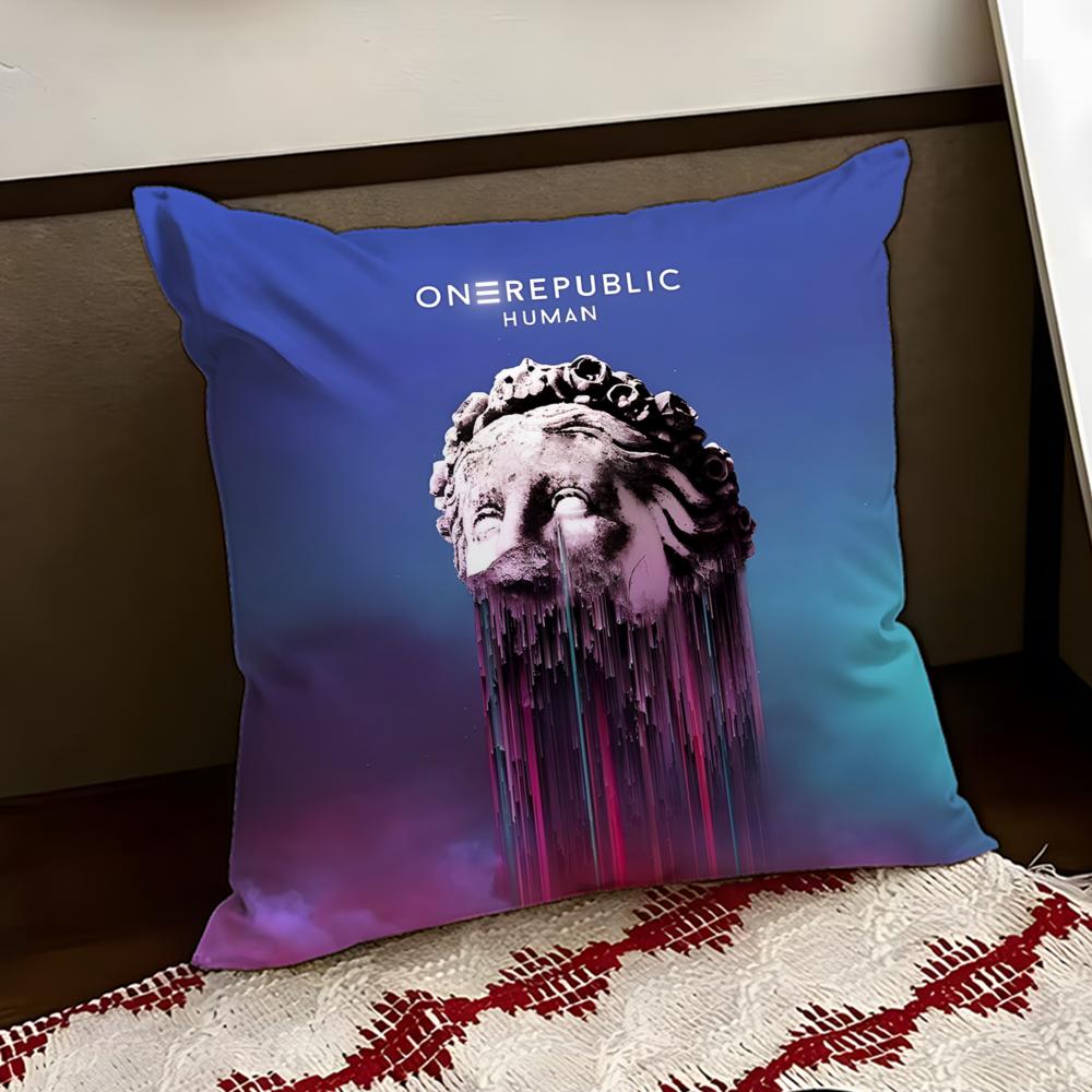 Band OOneRepublicS Cushion Cover Reversible Soft Durable Pillow Cover Home Car MultiScene Use for Daily Comfort