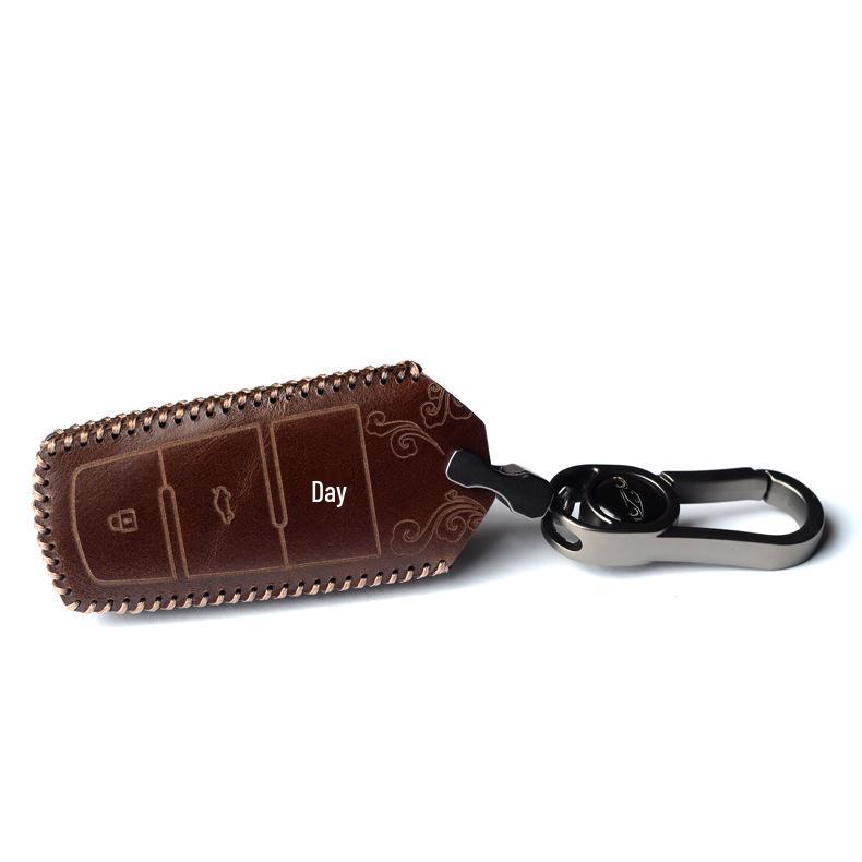 

Преміальний чохол для ключів з коров ячої шкіри для Volkswagen Passat CC та нового Magotan B8