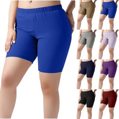 Women's High-waisted Slimming Leggings Plus Size Elastic-waisted Shorts Pants
