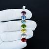 Beautiful 7 Chakra Pendant, 925 Sterling Silver Pendant, Handmade Pendant, Antique Pendant, 7 Chakra Gemstone Pendant, Party Wear Gift