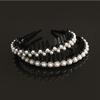 Geometric Shape Wave Korean Style Headwear Female Hairbands Pearl Headband Flower Hair Hoop