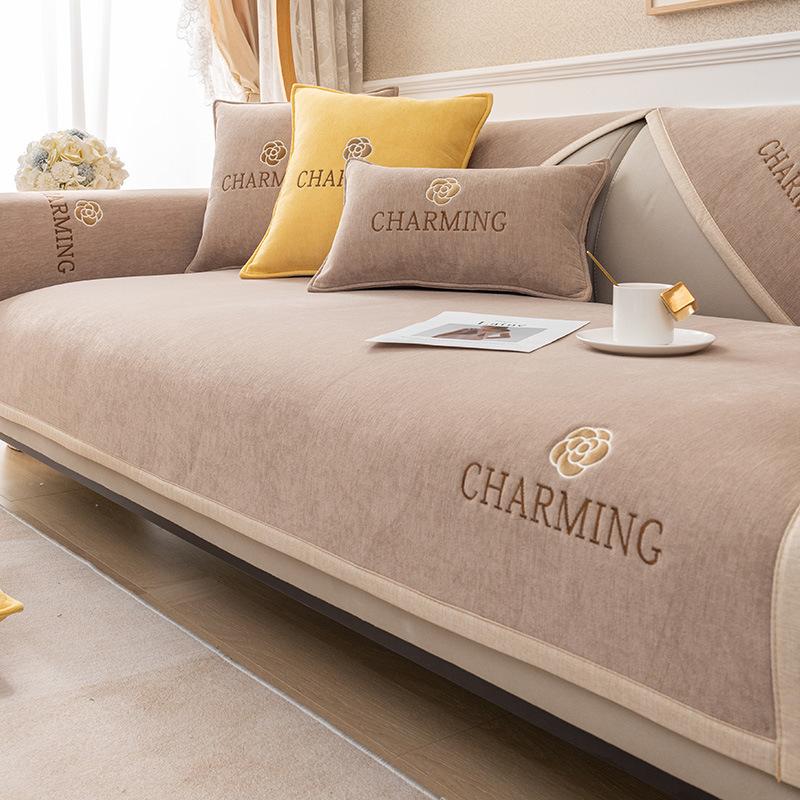

Sofa Cushion Four Seasons Universal Cushion Simple Sofa Cover Cover Sofa Cushion Cover Cloth Non-Slip Sofa Cover 90*160