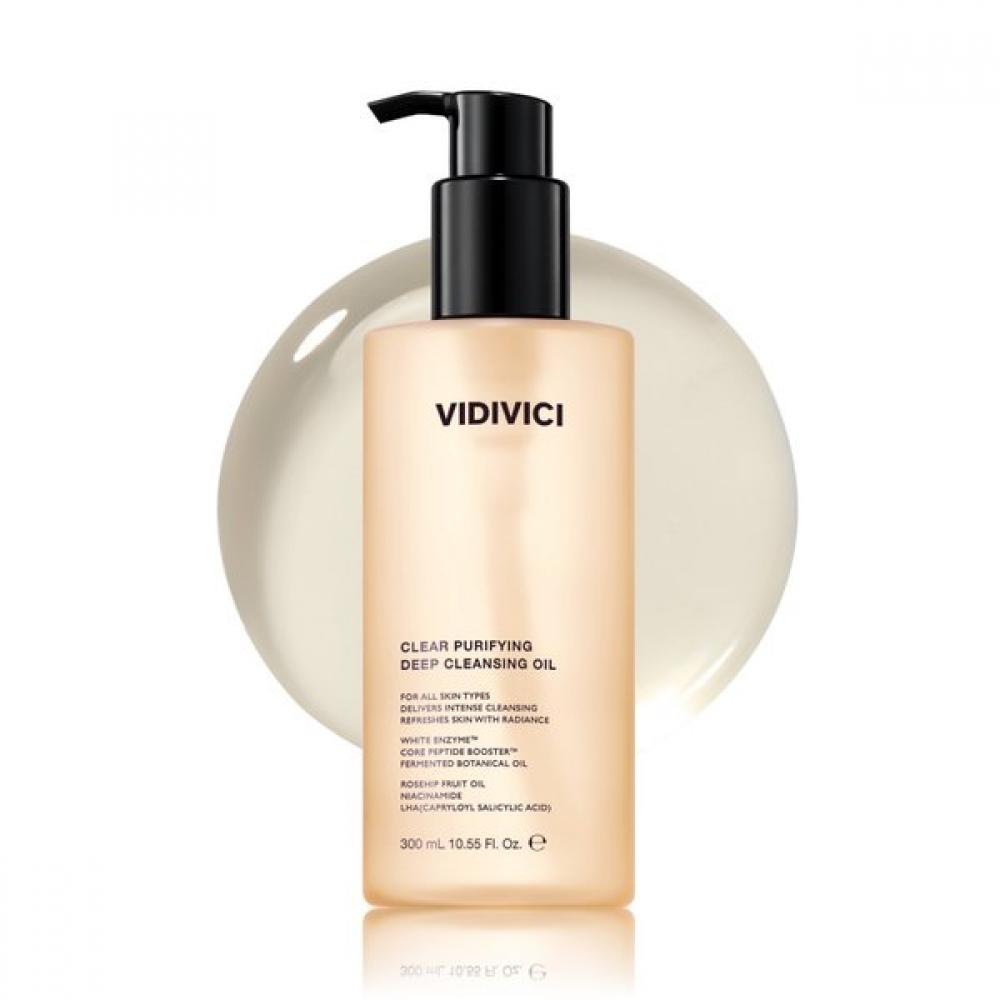 Vidivici Clear Deep Cleansing Oil 300ml  + Cleansing Cloth 30 Sheets Gift 