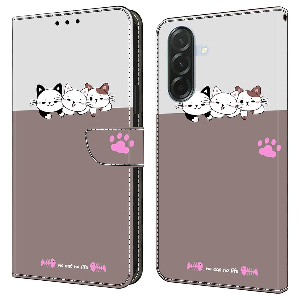 For Samsung Galaxy A57 5G Case Foldable Stand Wallet Pattern Printing PU Leather Flip Phone Cover