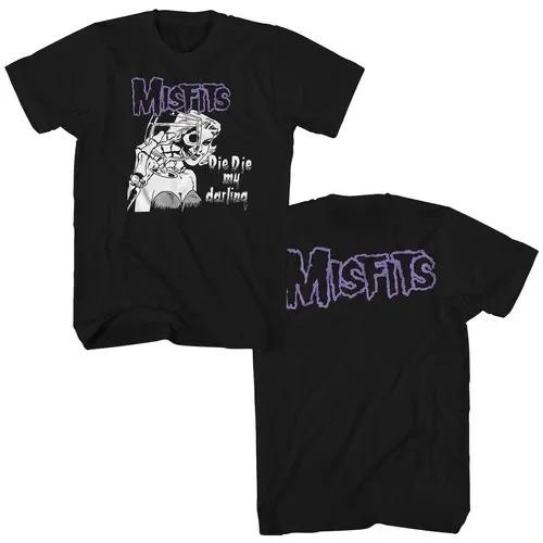 2026 New Fashion Misfits Punk Style Tshirt Retro Street Skull Pattern Men's Women T-shirt Hip Hop Streetwear Oversized Tshirt