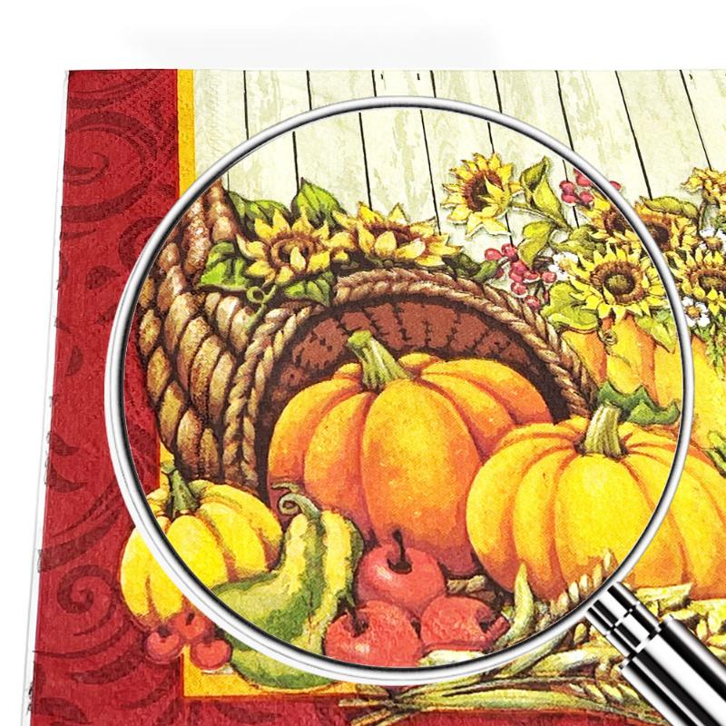 20pcs/Pac 33*33cm 2-Ply Disposable Party Napkin Halloween Pattern