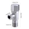 Water Shut Down Valves 1/2inch Turn Angle Stop Valves Plumbing Fitting for Hot/Cold Water Systems Easy to Install