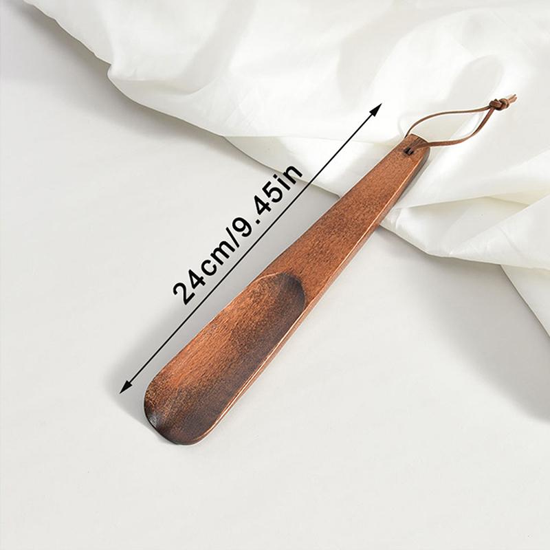 Advanced Solid Wood Shoe Horns 15.5-31Cm Short Handle Shoehorn Pregnant Woman Elderly Shoes Spoon Home Hotel Shoe Spatula