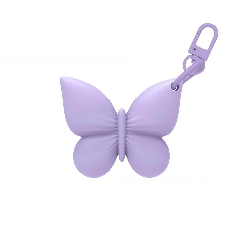 

Butterfly Shape Butterfly Lipstick Holder Portable Lip Balm Keychain For Women Girls Travel Use фіолетовий
