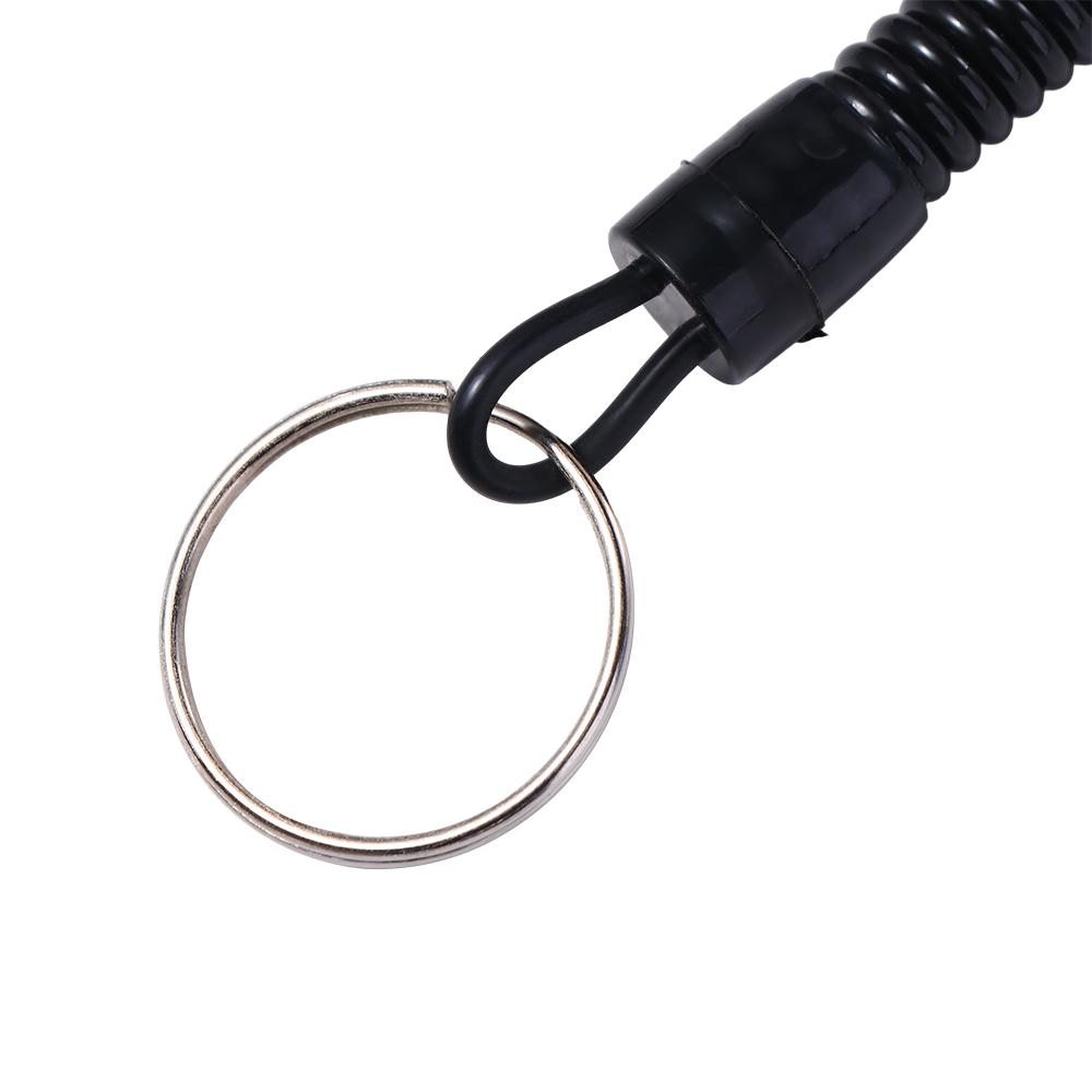 For Outdoor Hiking Spring Key Cord Spring Elastic Rope Fishing Lanyards Anti-lost Phone Keychain