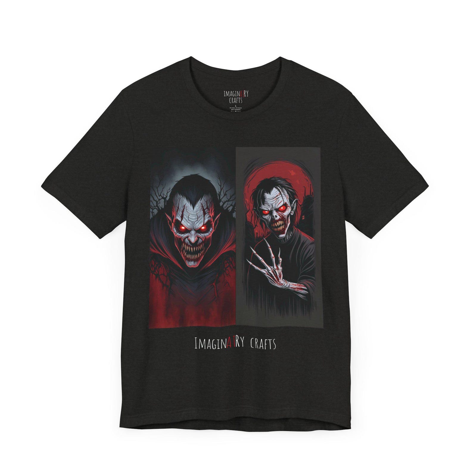 Horror T-Shirt Unisex Double Character L