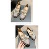 Single Shoe Female 2025 New Casual Bow Student Shoes Large Size