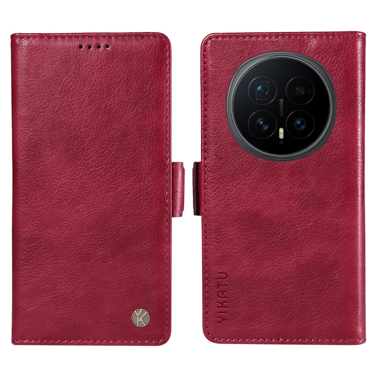 

For Honor Magic8 5G Case YIKATU YK-007 Litchi Texture PU Leather Wallet Phone Cover