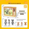 Jiaqi Cat and Mouse Classic Building Blocks - Hand-Painted Educational Toy Figures for Kids