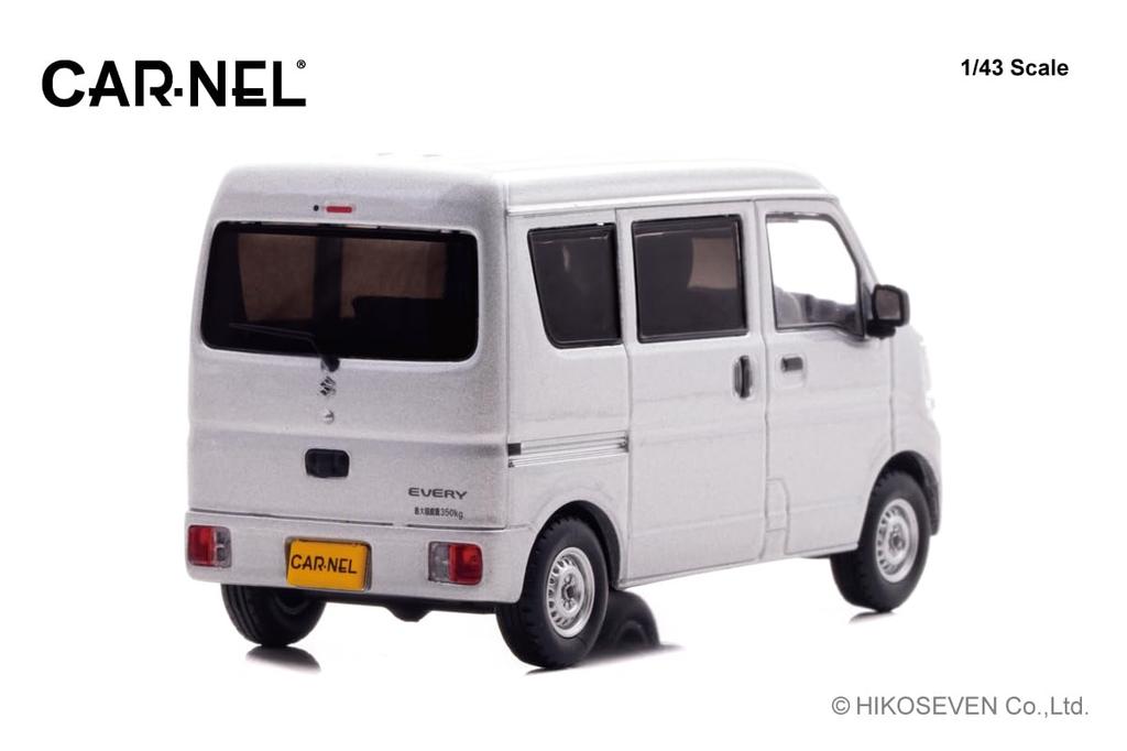 Hiko Seven CARNEL Scale Suzuki Every PA 2021 Silky Silver Metallic Finished Product CN432102 1/43 (DA17V)