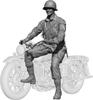 H3 Model 1/16 WWII US Airborne Division Iron Horse Rider (Figure Only) 3D Printer Kit HS16108 (Human)