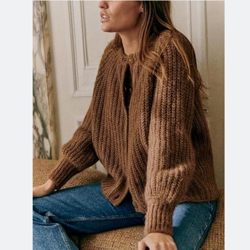Maglioni a girocollo a maniche lunghe con stampa tinta unita, casual, autunno inverno, da donna