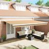 VidaXL Manual Retractable Awning Multicolored Stripes 500x300 Cm 3331309