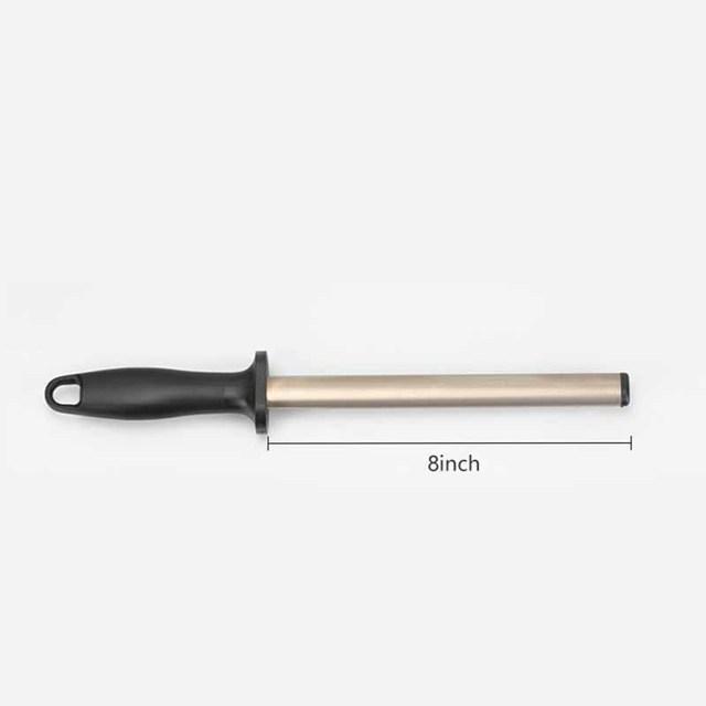 High Quality 8-12Inch Diamond Knife Sharpener Rod,Professional Sharpening Steel for Master Chef,Sharpener Stone Tool,for Kitchen