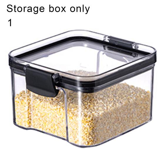 

Портативная канистра для пищевых продуктов, экологически чистый, хороший видимый контейнер для хранения продуктов 1 чёрный