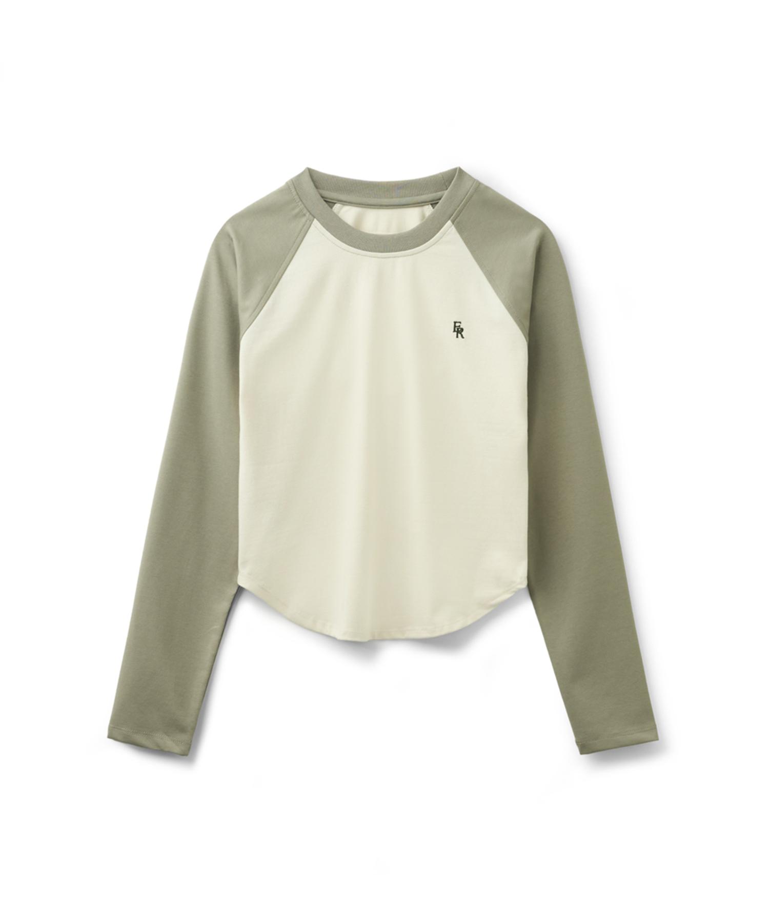 Er Er Embroidered Logo Raglan T-Shirt Khaki Khaki/1