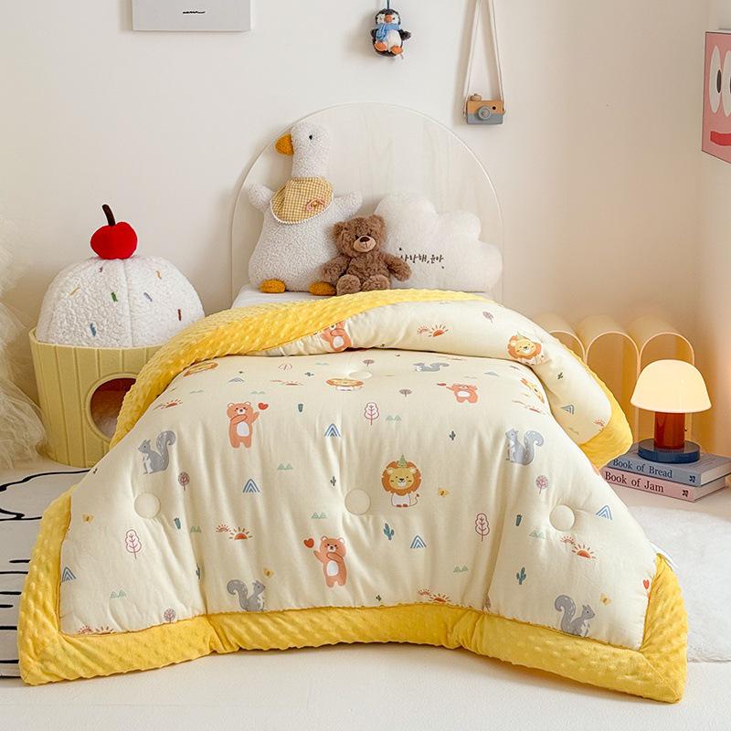 Class A Children's Cotton Double-Layer Gauze Quilt - All Seasons Soybean Core