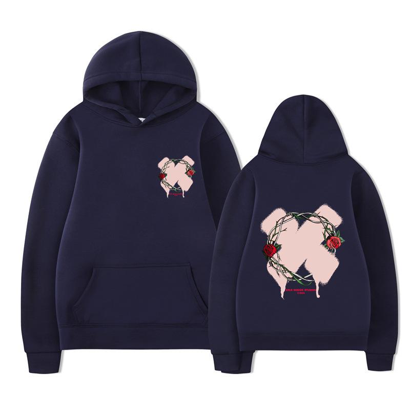 Autumn Winter Letter Print Men Hoodies Boys Harajuku Girls Hip Hop Pullover Fancy Music Gift Casual Loose Comfortable Sweatshirt